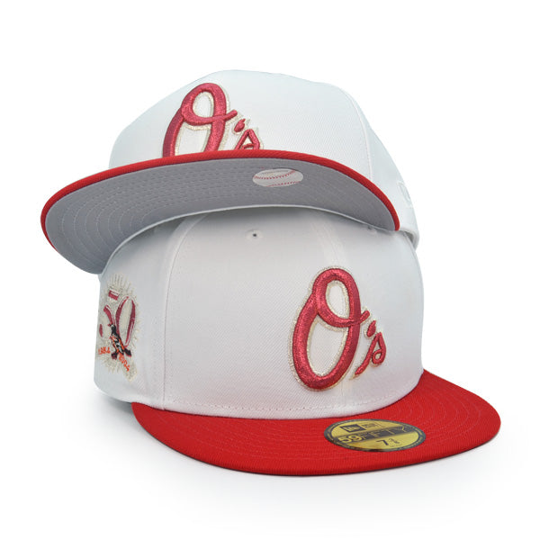 New Era Baltimore Orioles 50th Anniversary Chrome Two Tone Edition 59Fifty  Fitted Hat