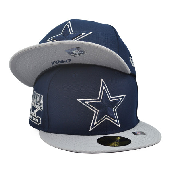 Dallas Cowboys New Era HIDDEN 59FIFTY Fitted Hat - Navy/Gray