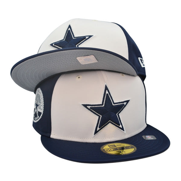 Dallas Cowboys New Era SATIN 59FIFTY Fitted Hat - Navy/White – hatdreams