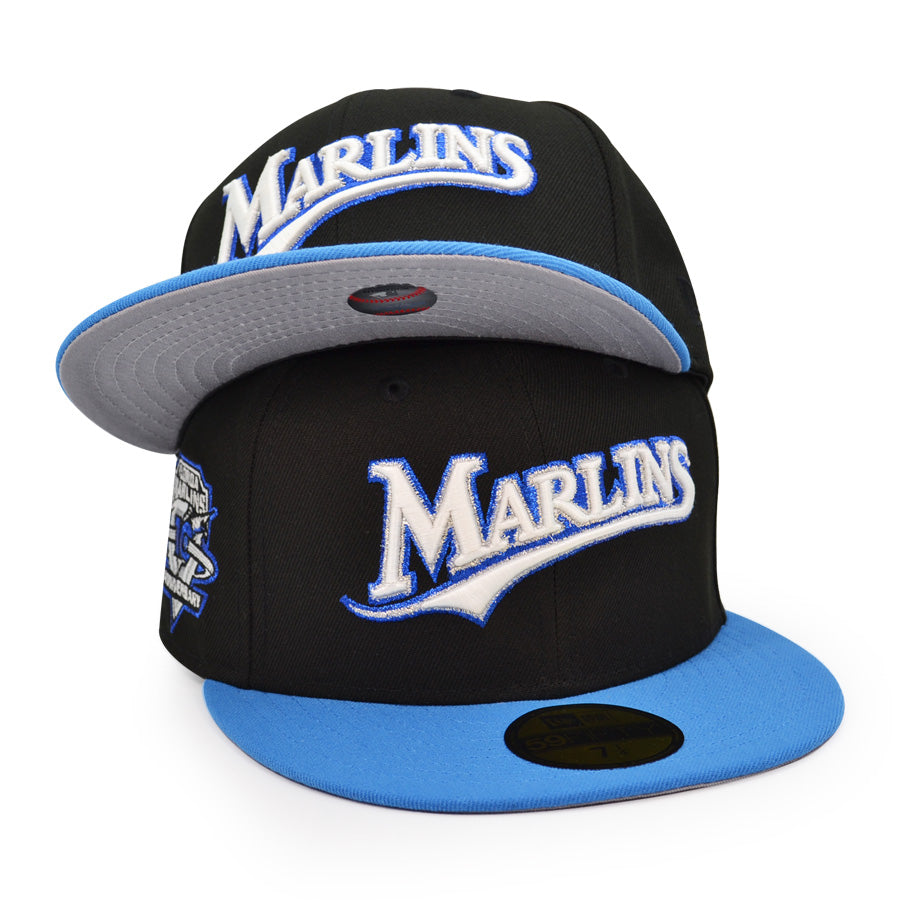 Florida Marlins New Era Jersey 59FIFTY Fitted Hat - Black