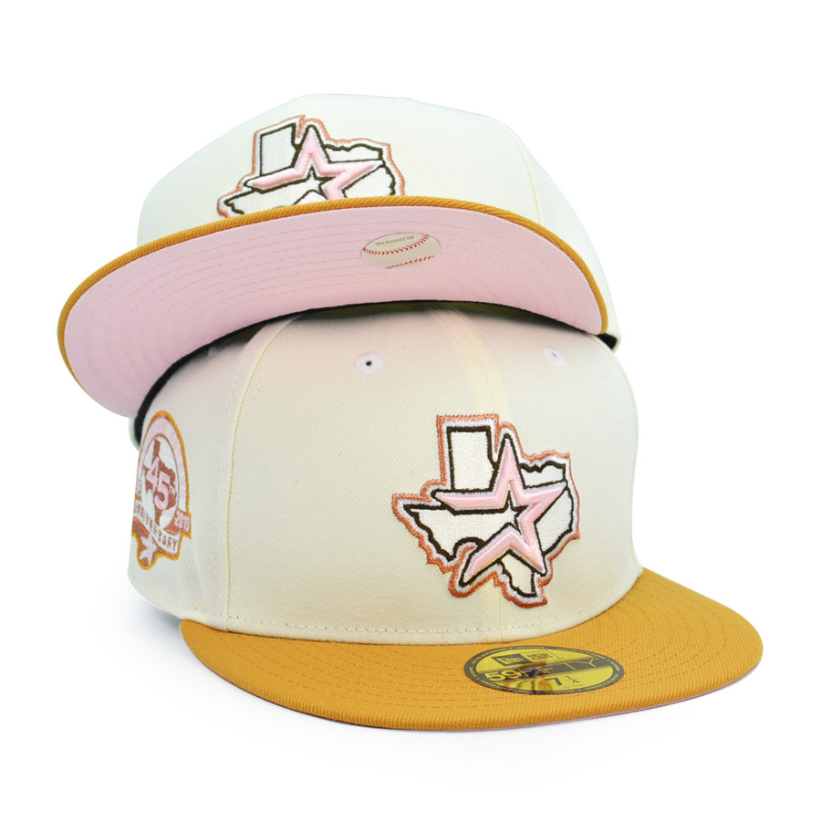 Houston Astros Fitted New Era 59Fifty 45th Ann. Stone Brown Hat