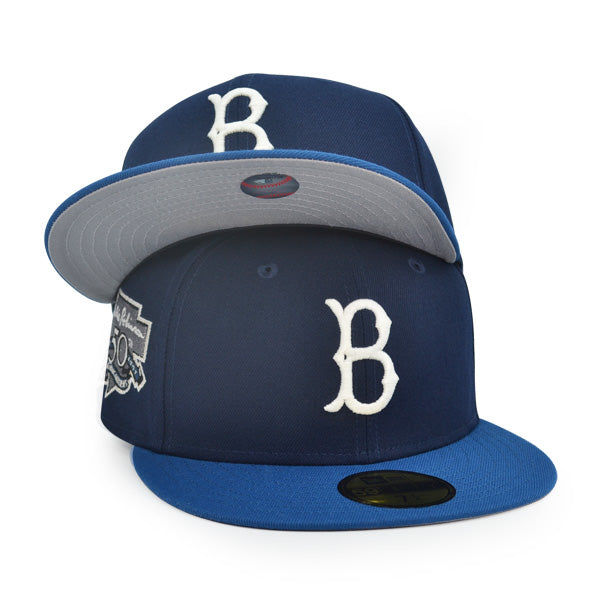 New Era Brooklyn Dodgers 50th Anniversary Jackie Robinson Throwback Edition  59Fifty Fitted Hat, EXCLUSIVE HATS, CAPS