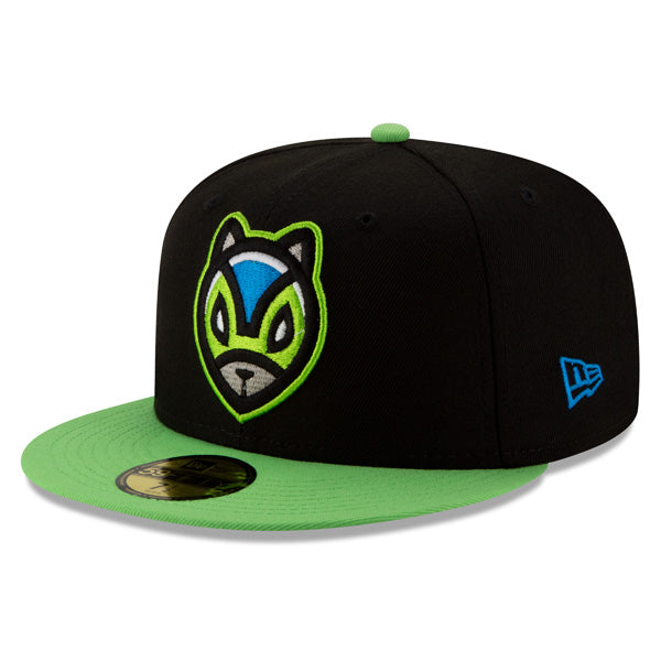 Greensboro Grasshoppers COPA White-Black-Lime Fitted Hat