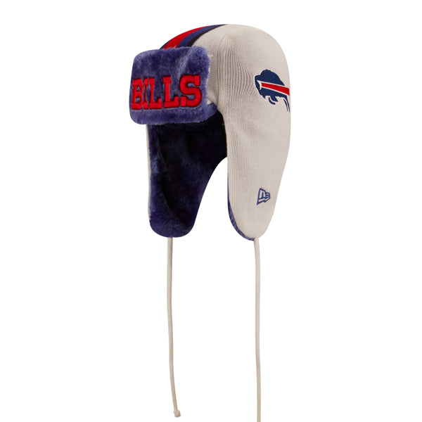 Buffalo Bills New Era NFL Helmet Head Trapper Knit Hat - White/Royal/R –  hatdreams