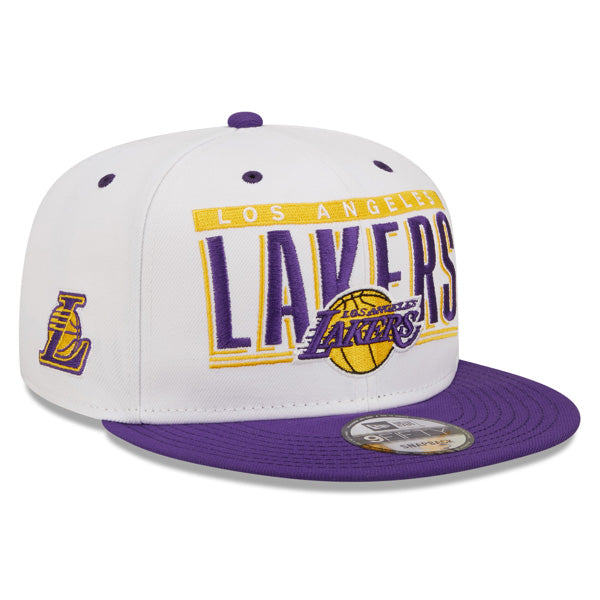 Los Angeles Lakers New Era 2022 NBA Draft 9FIFTY Snapback Adjustable Hat -  Cream/Purple