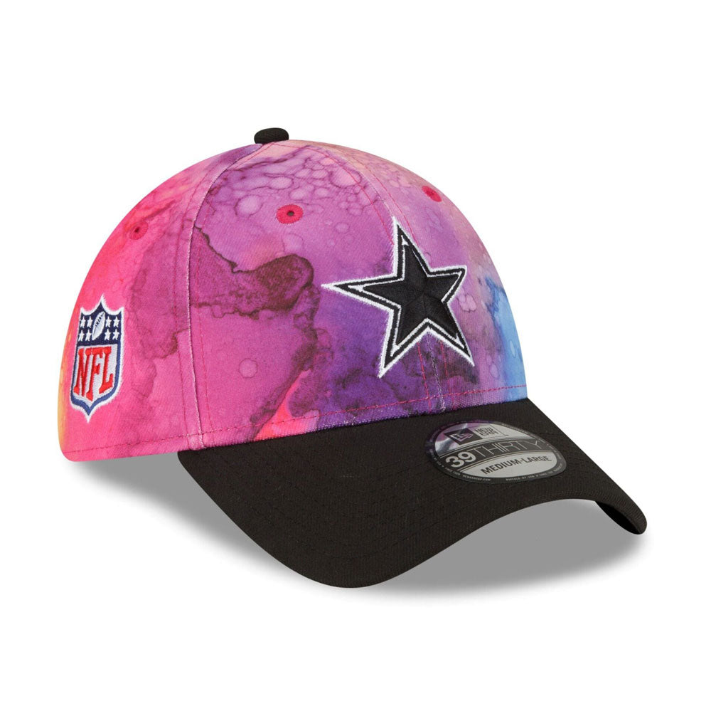 Men's Dallas Cowboys New Era Pink/Black 2022 NFL Crucial Catch 39THIRTY  Flex Hat