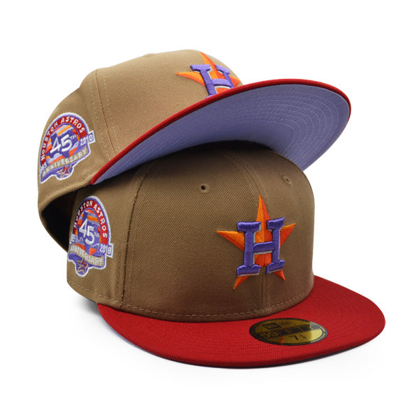 HOUSTON ASTROS 45TH ANNIVERSARY OLD GOLD OTC NEW ERA FITTED CAP