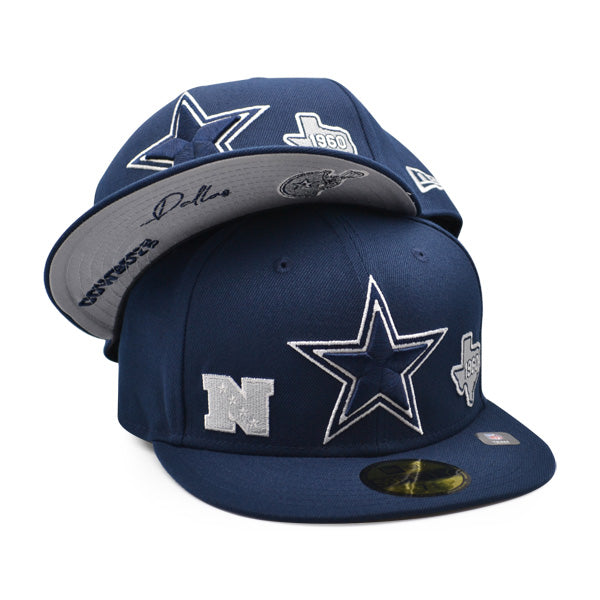 Dallas Cowboys New Era Historic Champs 59FIFTY Fitted Hat - Navy