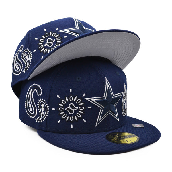 Dallas Cowboys Fitted New Era 59Fifty City Cluster Cap Hat Navy