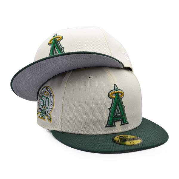 New Era Anaheim Angels Raffia Front 59FIFTY Hat (60417745) Vegas Gold / 7 3/4