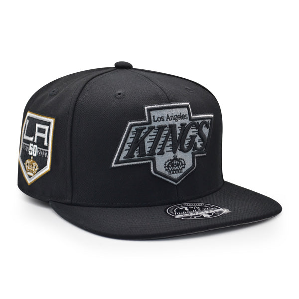 VINTAGE LA Kings Mitchell & Ness Fitted Hat Size 7 3/4 NHL Crown Rare 👑 OG  💰