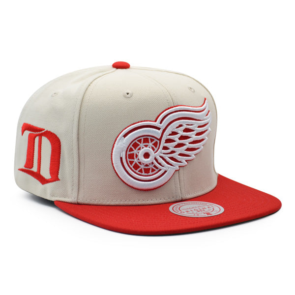 Mitchell & Ness Detroit Red Wings Alternate Flip Snapback Adjustable Hat