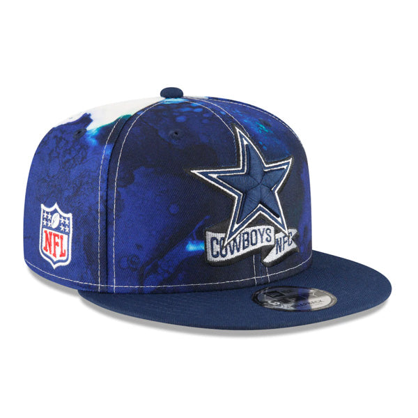 Dallas Cowboys New Era Ink Dye 2022 Sideline 9Fifty Snapback Hat