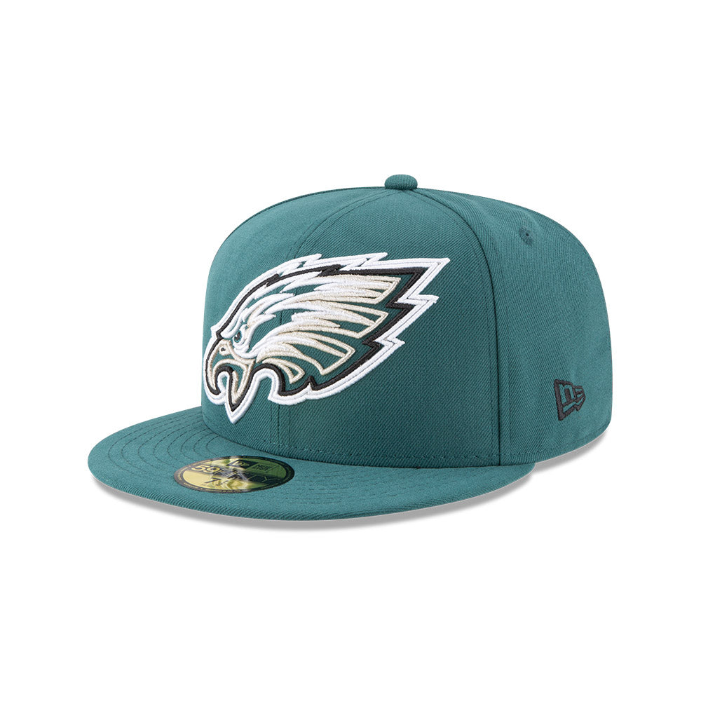 Philadelphia Eagles FRAME FRONT Exclusive New Era 59Fifty Fitted Hat - Green