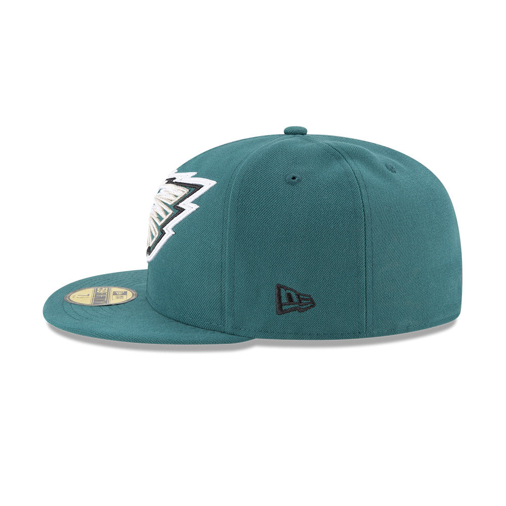 Philadelphia Eagles FRAME FRONT Exclusive New Era 59Fifty Fitted Hat - Green