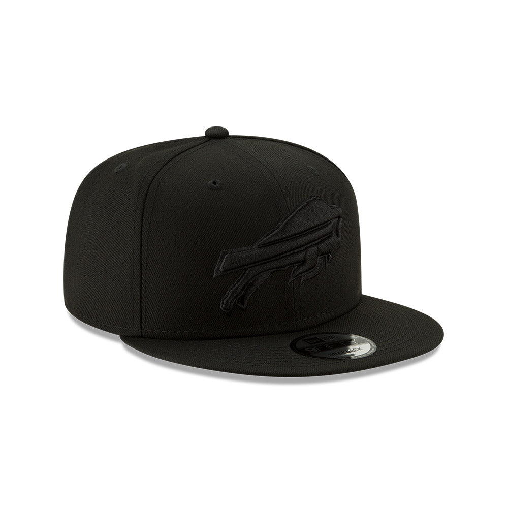 Buffalo Bills New Era BLACKOUT 9Fifty Snapback Hat - Black/Black