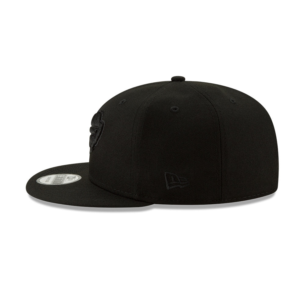 Buffalo Bills New Era BLACKOUT 9Fifty Snapback Hat - Black/Black