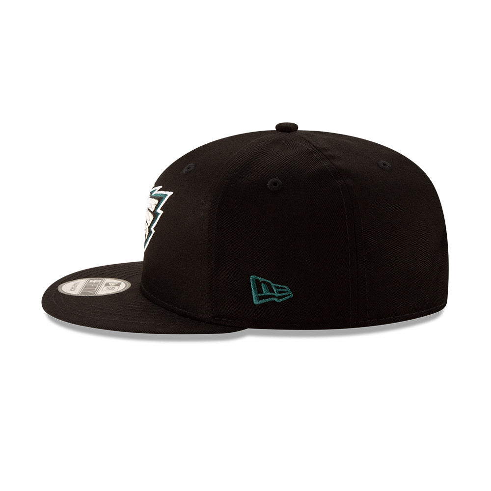 Philadelphia Eagles New Era Super Bowl LIX Champions Side Patch 9FIFTY Snapback Hat - Black