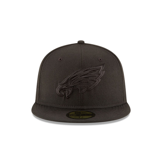 Philadelphia Eagles New Era Super Bowl LIX Champions Side Patch Blackout 59FIFTY Fitted Hat - Black