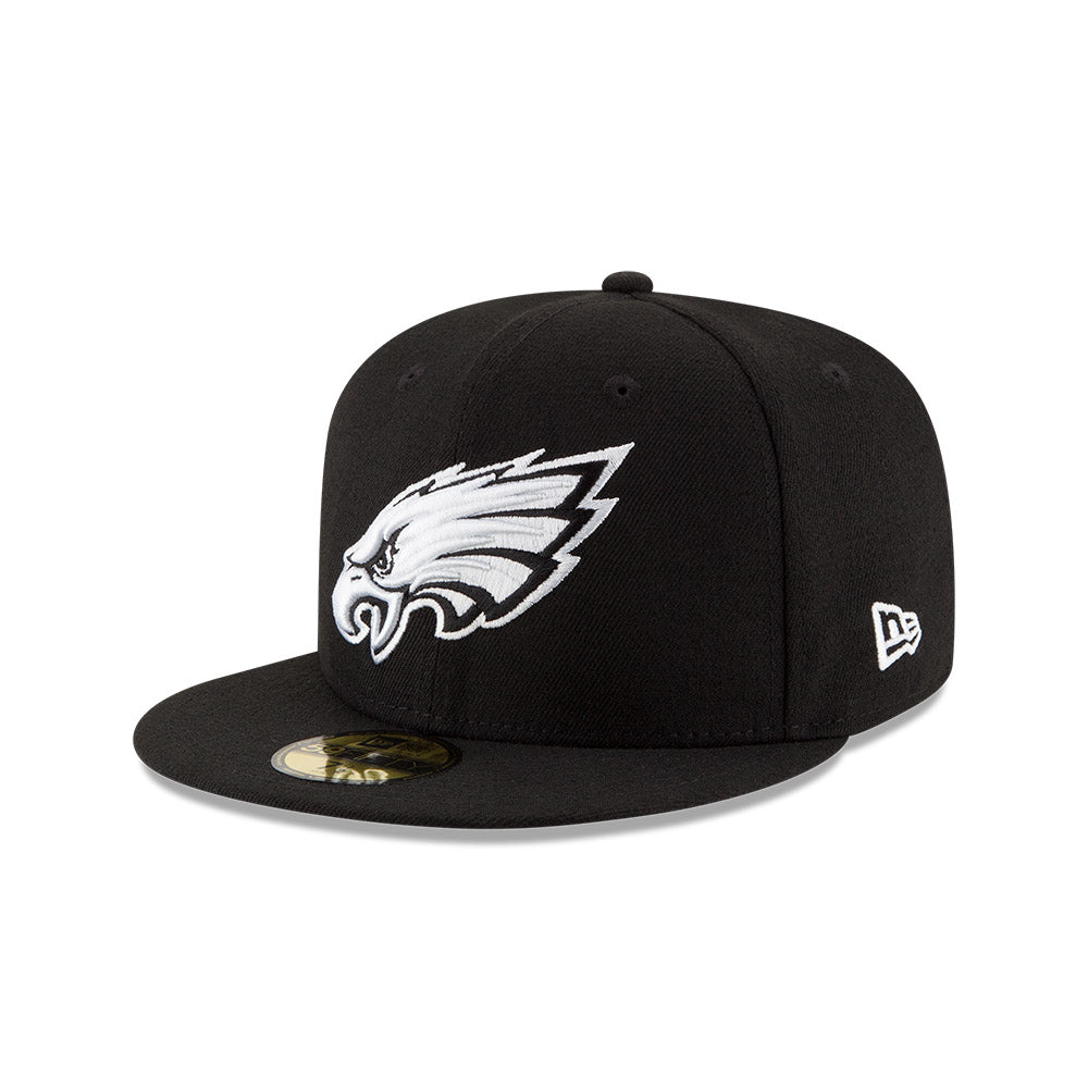 Philadelphia Eagles New Era Super Bowl LIX Champions Side Patch Black-White 59FIFTY Fitted Hat - Black/White