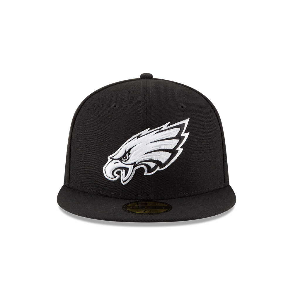 Philadelphia Eagles New Era Super Bowl LIX Champions Side Patch Black-White 59FIFTY Fitted Hat - Black/White