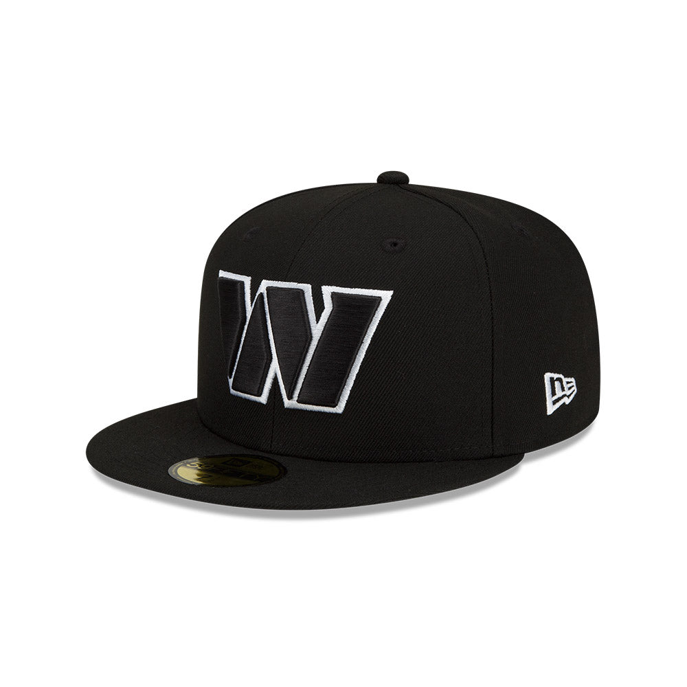 Washington Commanders BLACK-WHITE SERIES New Era 59Fifty Fitted Hat - Black/White