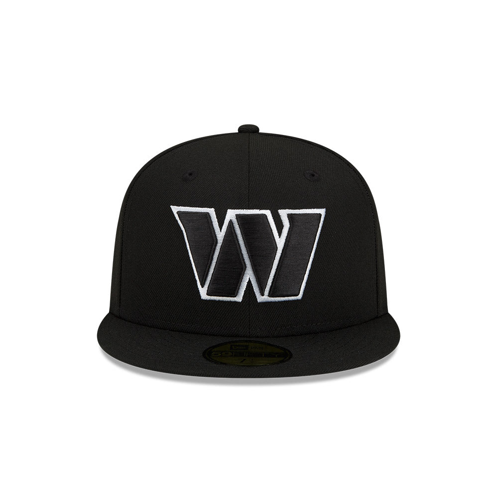 Washington Commanders BLACK-WHITE SERIES New Era 59Fifty Fitted Hat - Black/White