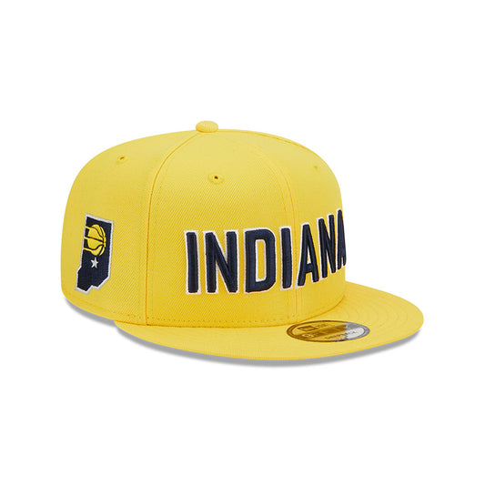 Indiana Pacers New Era Jersey Hook Statement Edition 9FIFTY Snapback Hat - Yellow