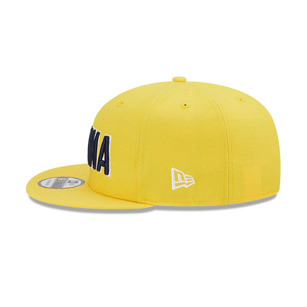 Indiana Pacers New Era Jersey Hook Statement Edition 9FIFTY Snapback Hat - Yellow