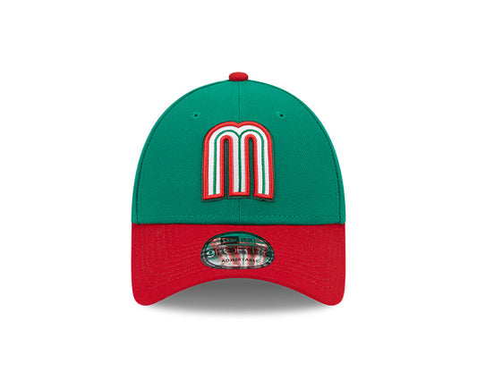 MEXICO Baseball New Era 2023 World Baseball Classic 9Forty Curved Adjustable Hat - Green/Red