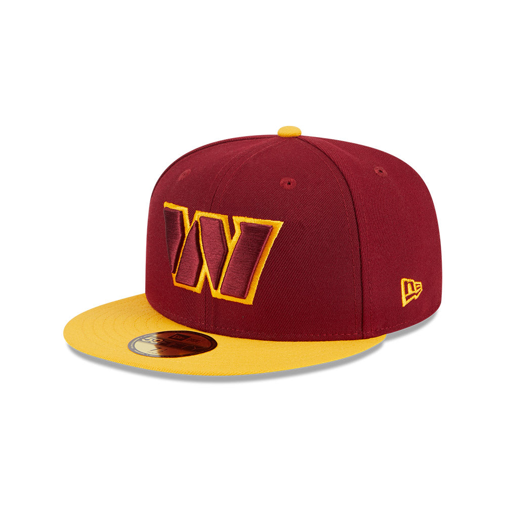 Washington Commanders HIDDEN Exclusive NFL New Era 59Fifty Fitted Hat - Burgundy/Yellow