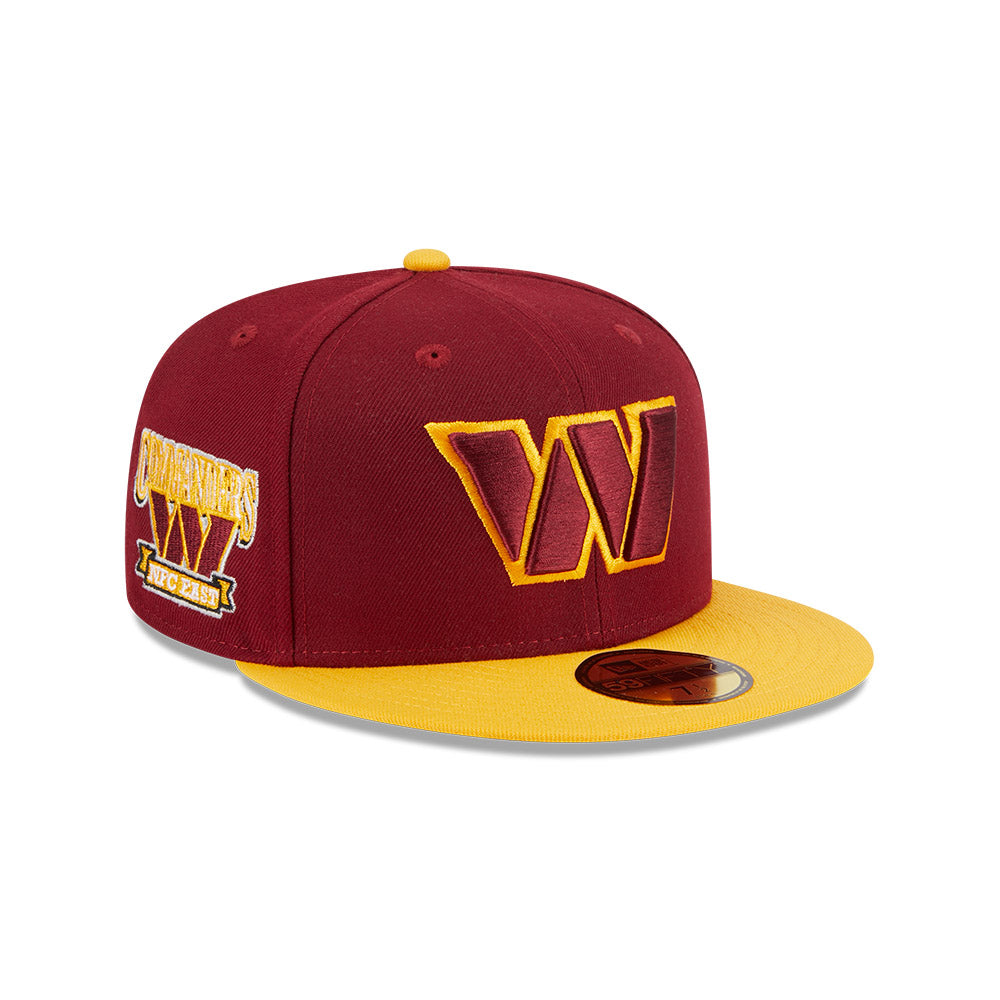 Washington Commanders HIDDEN Exclusive NFL New Era 59Fifty Fitted Hat - Burgundy/Yellow