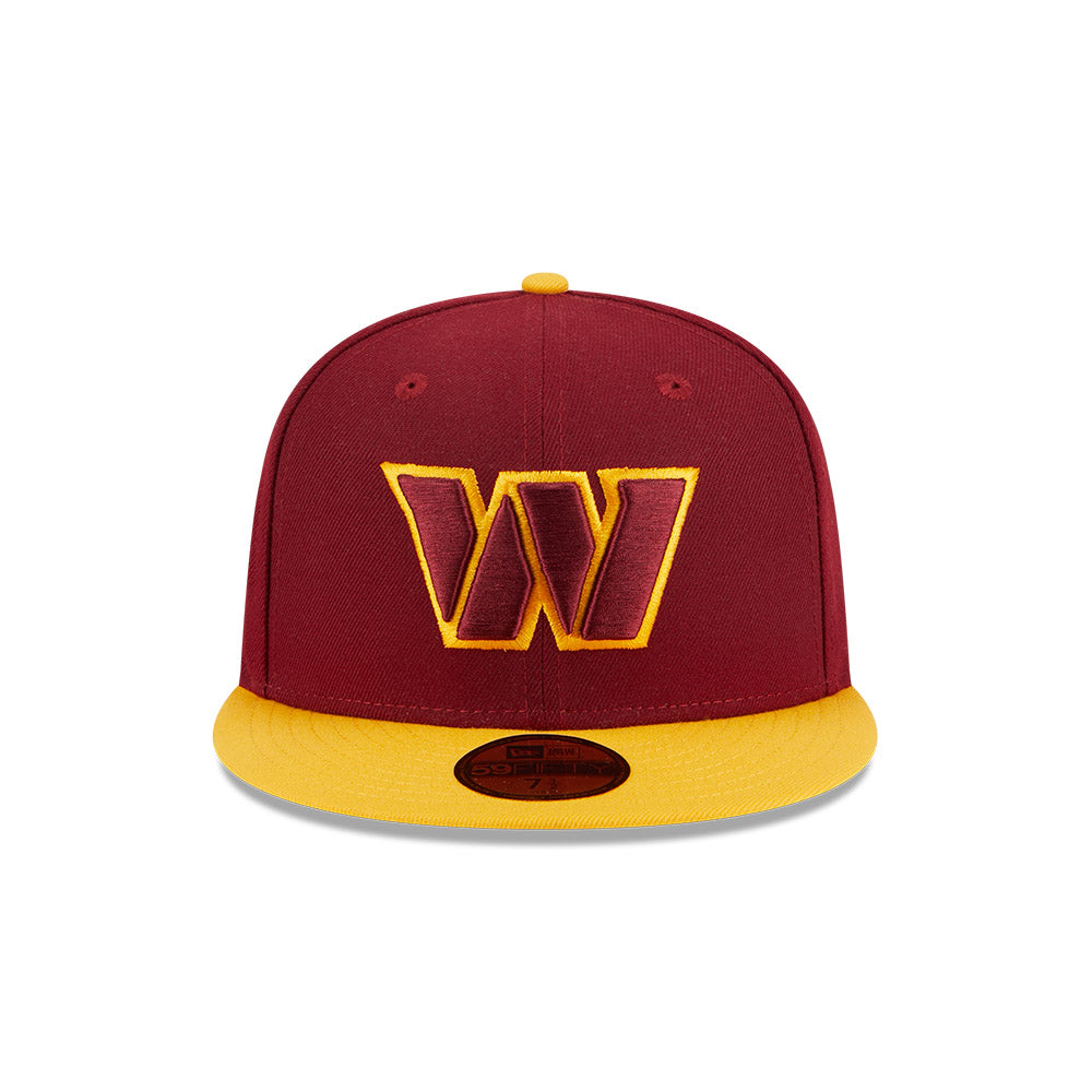 Washington Commanders HIDDEN Exclusive NFL New Era 59Fifty Fitted Hat - Burgundy/Yellow