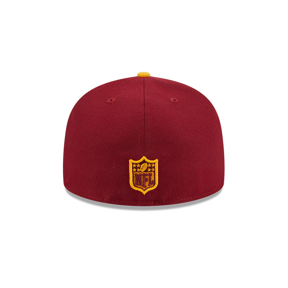 Washington Commanders HIDDEN Exclusive NFL New Era 59Fifty Fitted Hat - Burgundy/Yellow