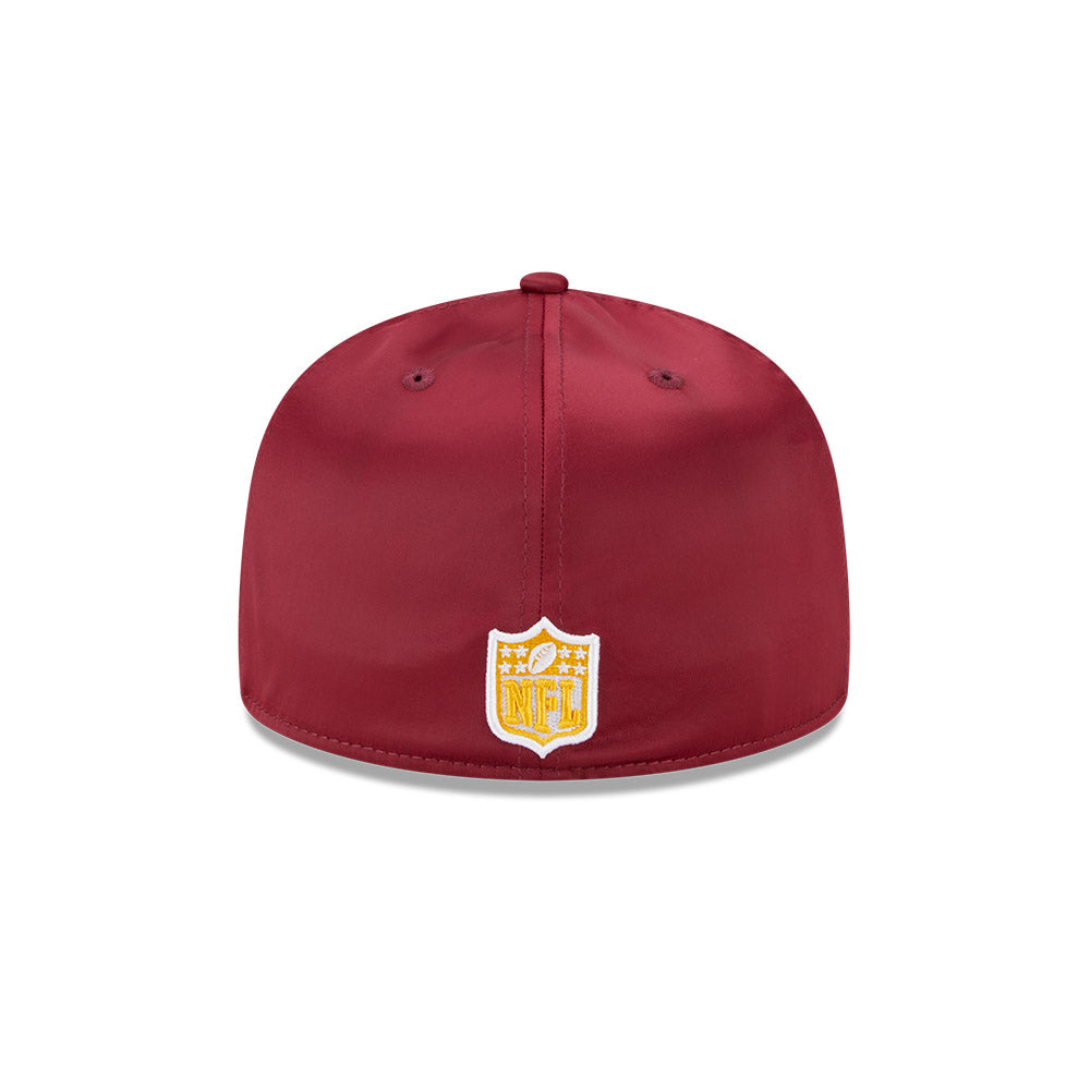 Washington Commanders SATIN Exclusive NFL New Era 59Fifty Fitted Hat - White/Burgundy