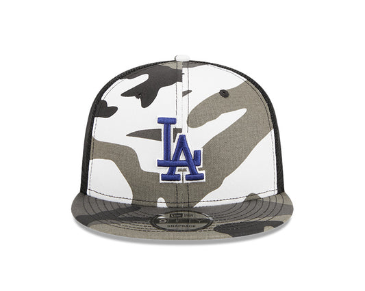 Los Angeles Dodgers New Era URBAN CAMO Mesh Trucker 9FIFTY Snapback Hat - Camo