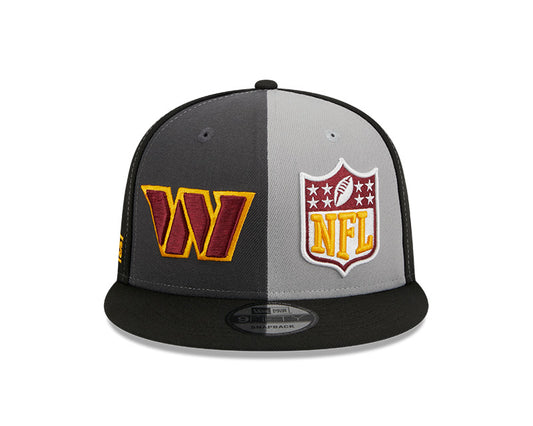 Washington Commanders New Era 2023 NFL Alternate Sideline 9FIFTY Snapback Hat - Black/Gray