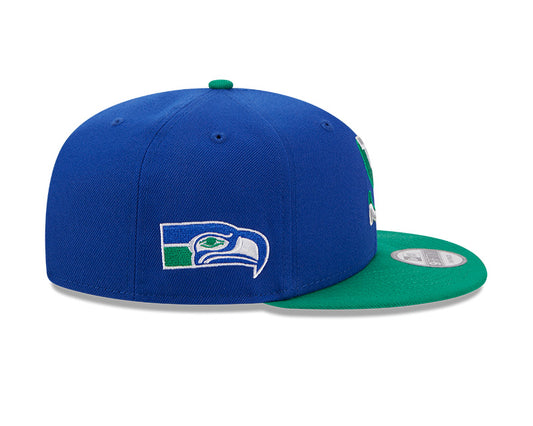 Seattle Seahawks New Era CITY ORIGINALS 9Fifty Snapback Hat - Blue/Green