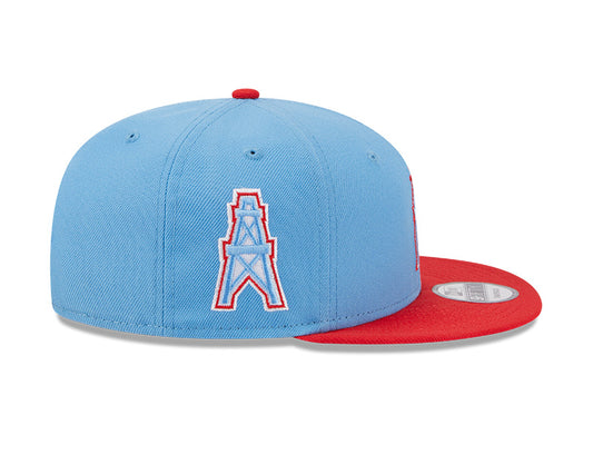 Houston Oilers New Era CITY ORIGINALS 9Fifty Snapback Hat - Sky/Red