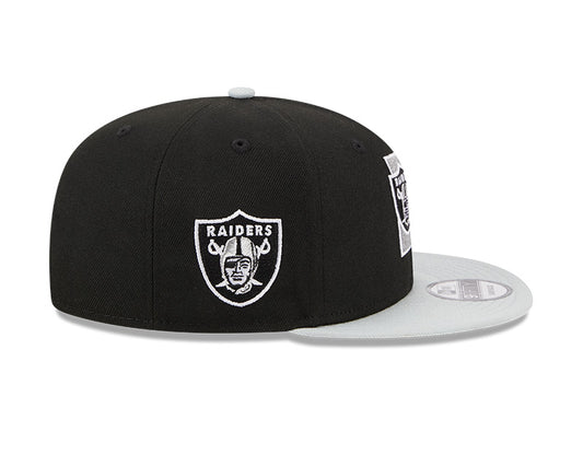 Las Vegas Raiders New Era CITY ORIGINALS 9Fifty Snapback Hat - Black/Gray