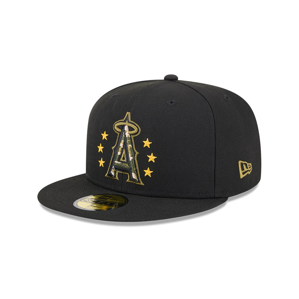 Los Angeles Angels New Era 2024 Armed Forces Day On-Field 59FIFTY Fitted Hat - Black