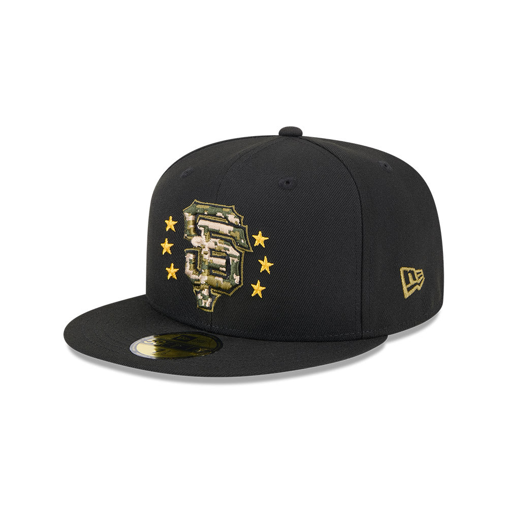 San Francisco Giants New Era 2024 Armed Forces Day On-Field 59FIFTY Fitted Hat - Black