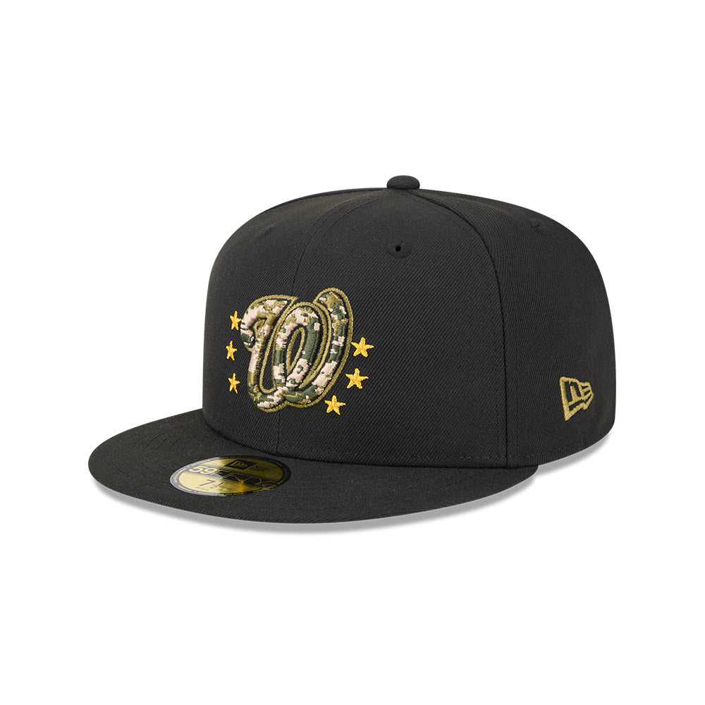 Washington Nationals New Era 2024 Armed Forces Day On-Field 59FIFTY Fitted Hat - Black