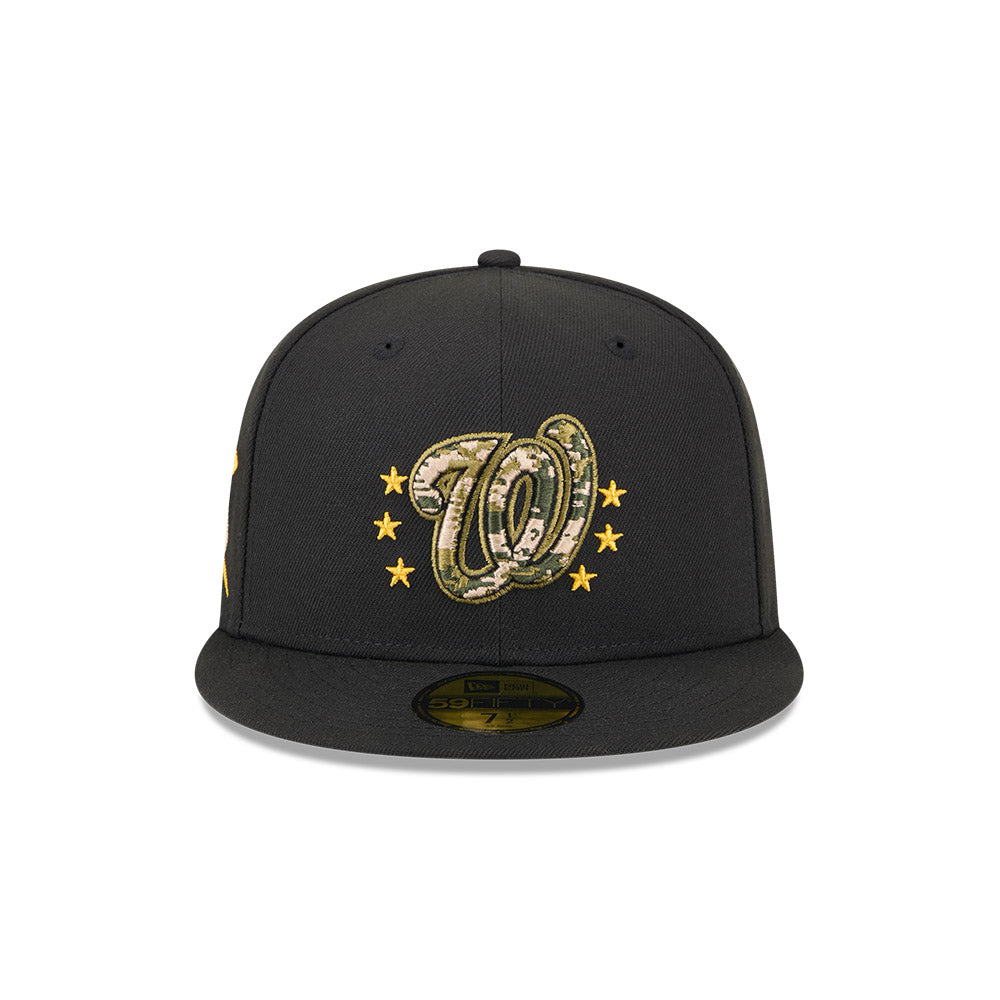 Washington Nationals New Era 2024 Armed Forces Day On-Field 59FIFTY Fitted Hat - Black