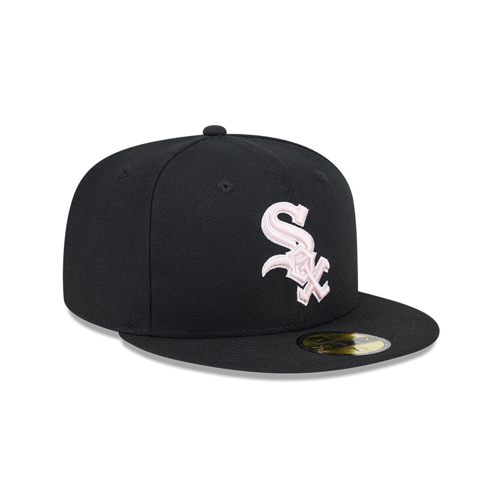 Chicago White Sox New Era 2024 Mother's Day On-Field 59FIFTY Fitted Hat - Black/PInk