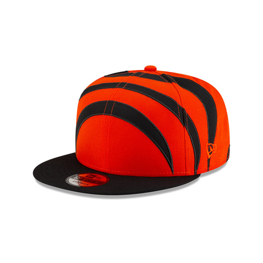 Cincinnati Bengals New Era HELMET 9Fifty Snapback Hat - Orange/Black