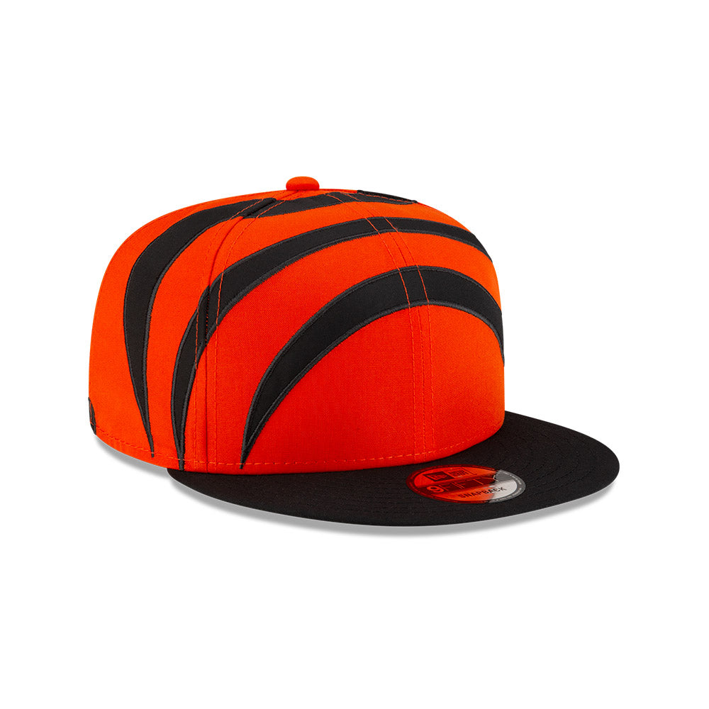 Cincinnati Bengals New Era HELMET 9Fifty Snapback Hat - Orange/Black