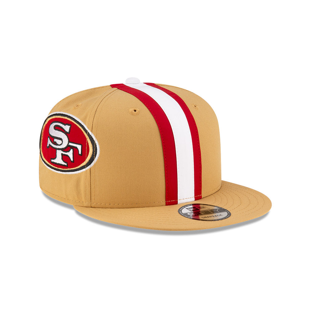 San Francisco 49ers New Era HELMET 9Fifty Snapback Hat - Gold/Red