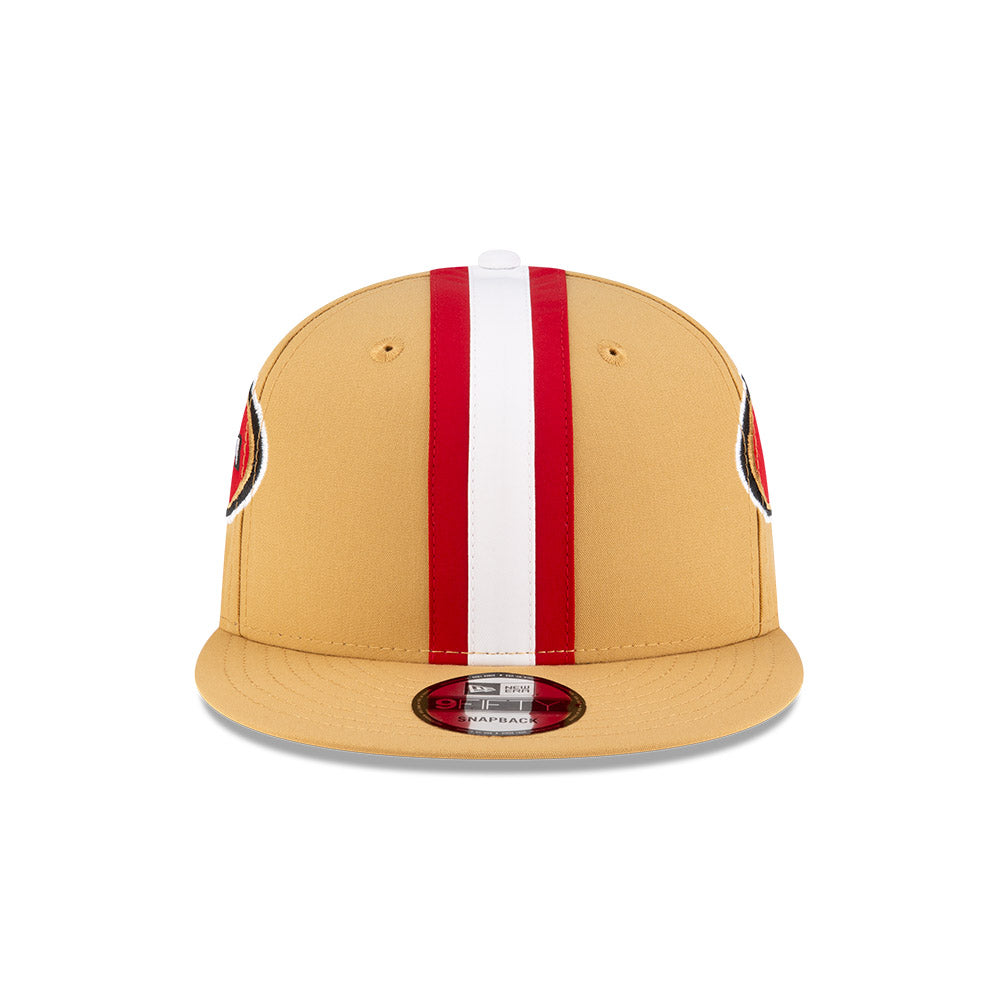 San Francisco 49ers New Era HELMET 9Fifty Snapback Hat - Gold/Red