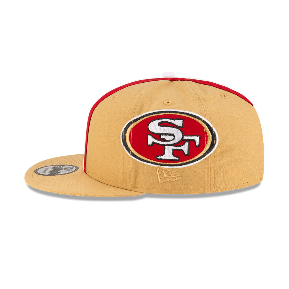 San Francisco 49ers New Era HELMET 9Fifty Snapback Hat - Gold/Red